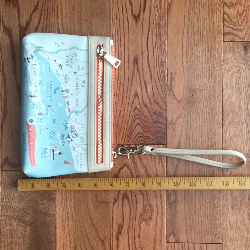 Spartina 449 Northeastern Wristlet in Beige and Blue - Picture 8 of 8